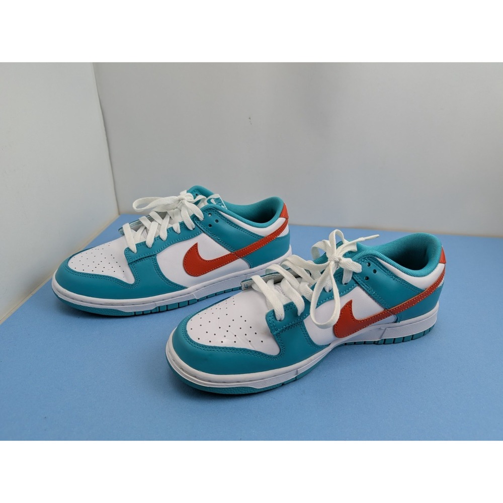Nike Dunk Low Miami Dolphins DV0833-102 Mens Size 9.5 Sneakers